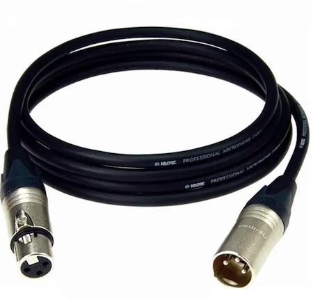 Three-pin XLR audio cable